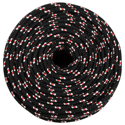 vidaXL Multipurpose Utility Rope 8 mm 250 m Black and Red PP 3