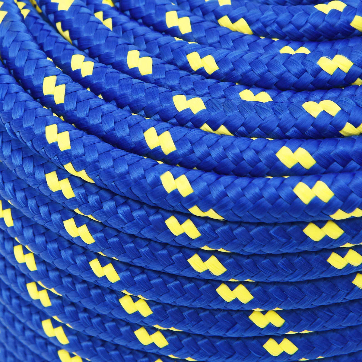 Multipurpose Utility Rope PP 27 kg Max Load Length 100 m Blue 14 mm