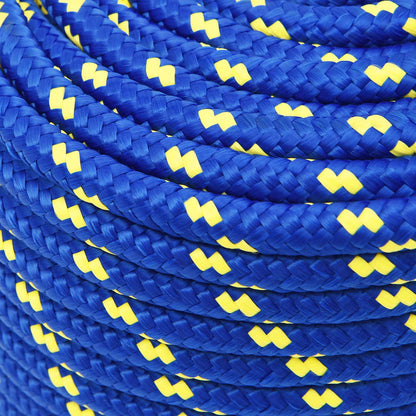 Multipurpose Utility Rope PP 27 kg Max Load Length 100 m Blue 14 mm