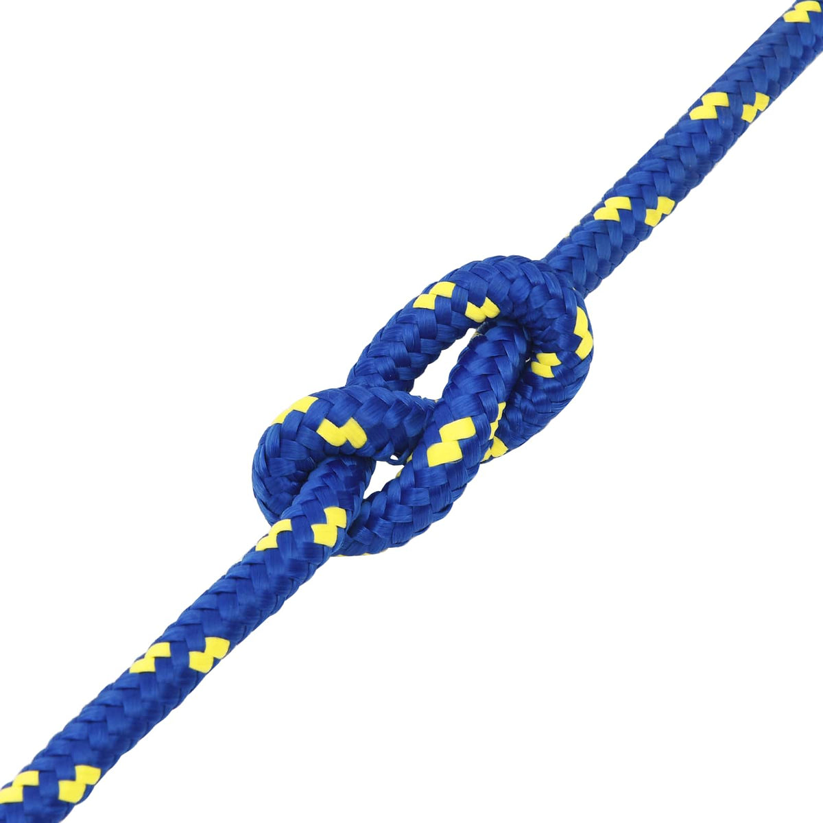 Multipurpose Utility Rope PP 27 kg Max Load Length 100 m Blue 14 mm