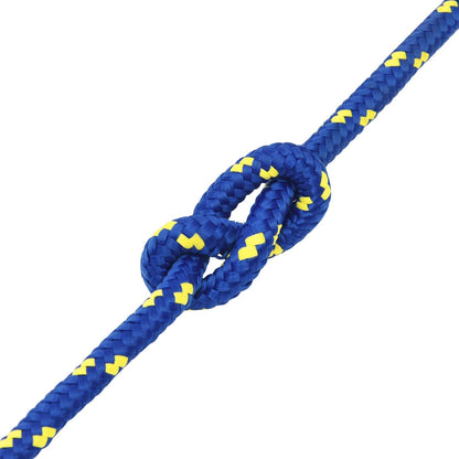 Multipurpose Utility Rope PP 27 kg Max Load Length 100 m Blue 14 mm