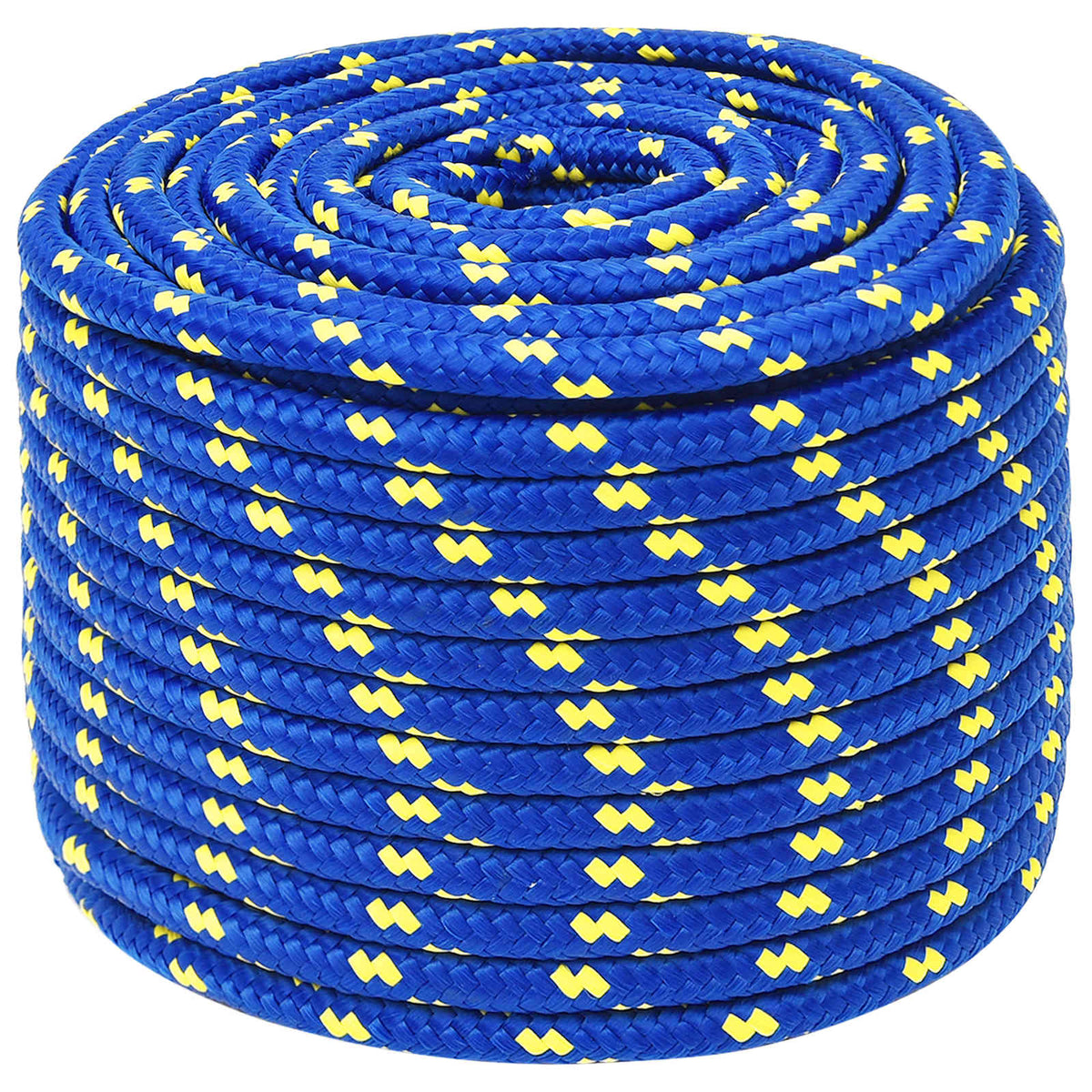 Multipurpose Utility Rope PP 27 kg Max Load Length 100 m Blue 14 mm