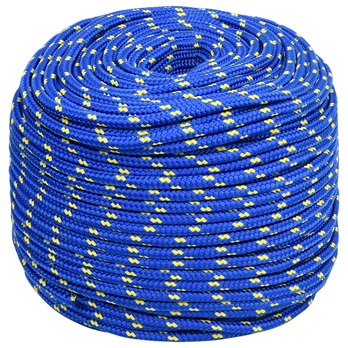Multipurpose Utility Rope PP 27 kg Max Load Length 250 m Blue 8 mm