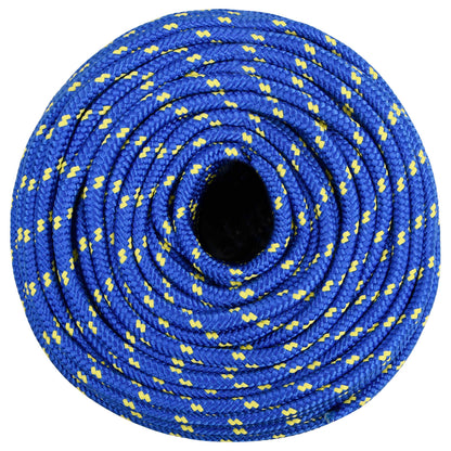 Multipurpose Utility Rope PP 27 kg Max Load Length 250 m Blue 8 mm