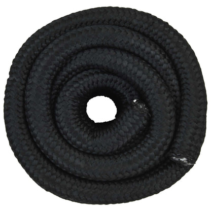 Multipurpose Utility Rope PP 21600 kg Max Load Length 5 m 60 mm Black