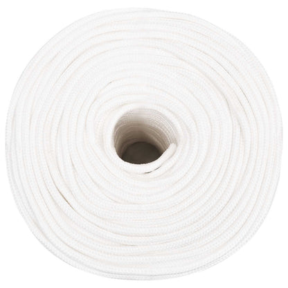 Multipurpose Utility Rope PP 240 kg Max Load Length 500 m 6 mm White