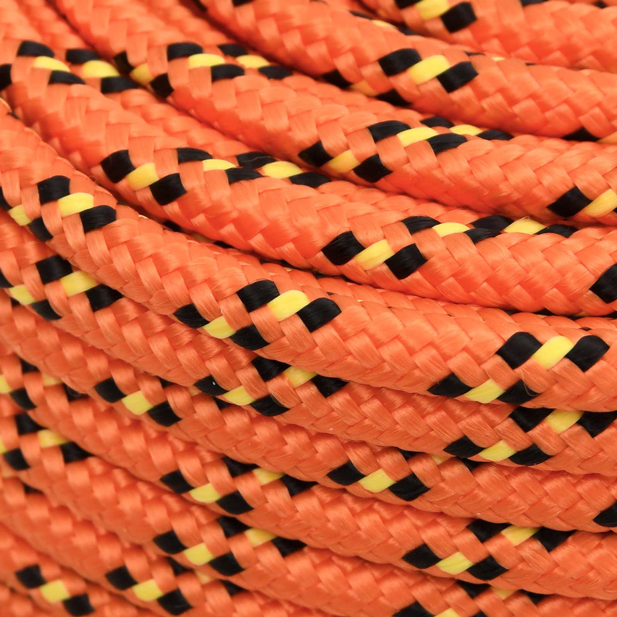 Multipurpose Utility Rope PP 420 kg Max Load Length 500 m 8 mm Orange