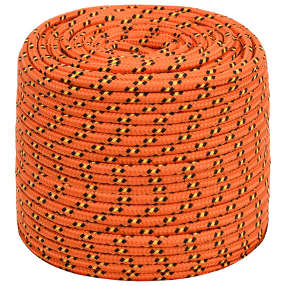 Multipurpose Utility Rope PP 420 kg Max Load Length 500 m 8 mm Orange