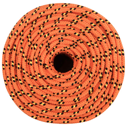 Multipurpose Utility Rope PP 420 kg Max Load Length 500 m 8 mm Orange