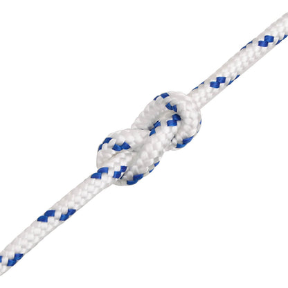 Multipurpose Utility Rope PP 105 kg Max Load Length 500 m 4 mm White and blue