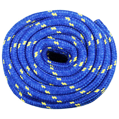 vidaXL Multipurpose Utility Rope 20 mm 50 m Blue PP 2400 kg Max Load 3