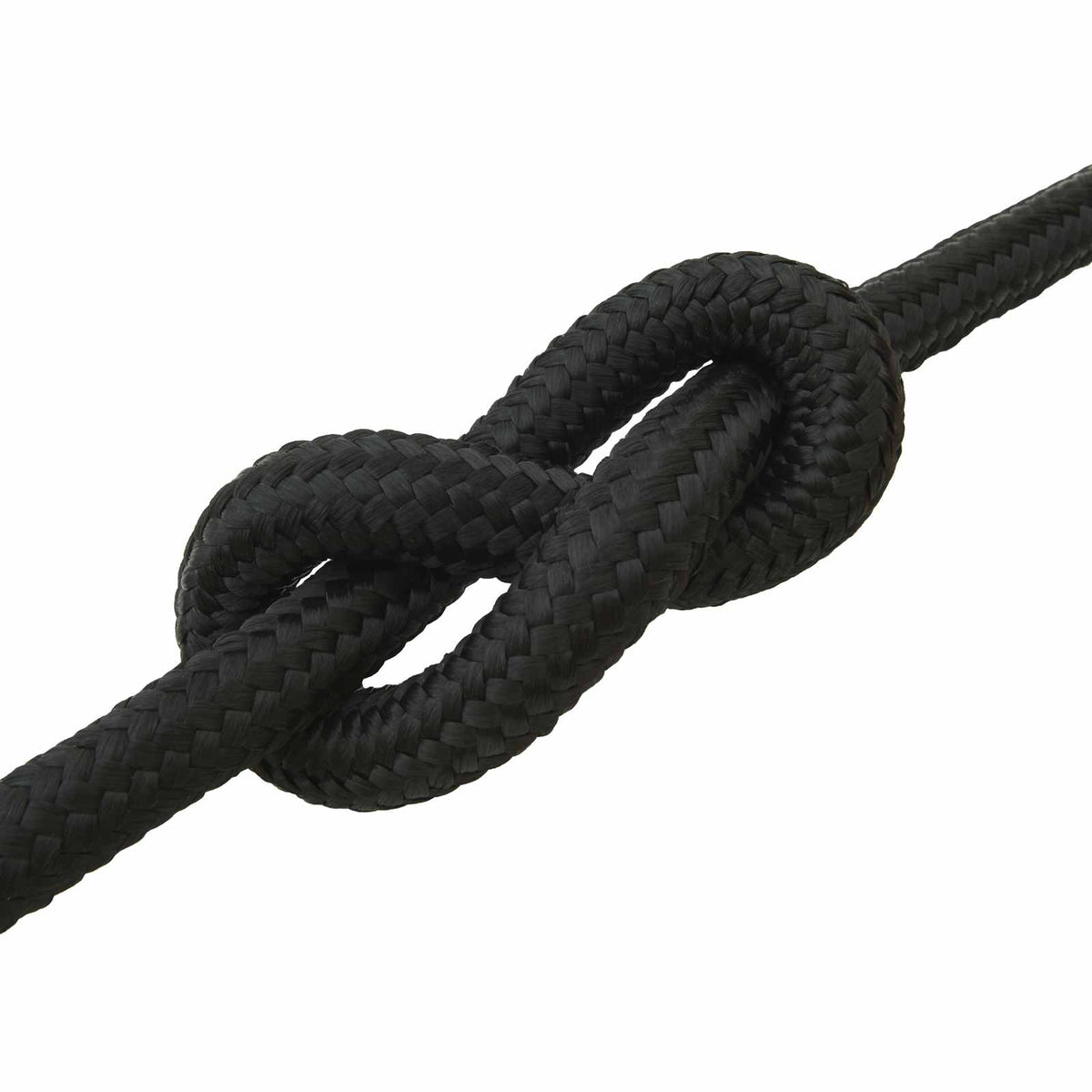 Multipurpose Utility Rope PP 27 kg Max Load Length 25 m Black 30 mm