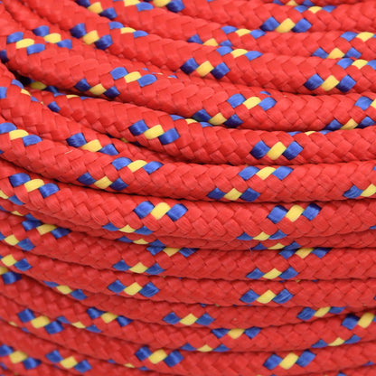 vidaXL Multipurpose Utility Rope 8 mm 250 m Red PP 420 kg Max Load 4