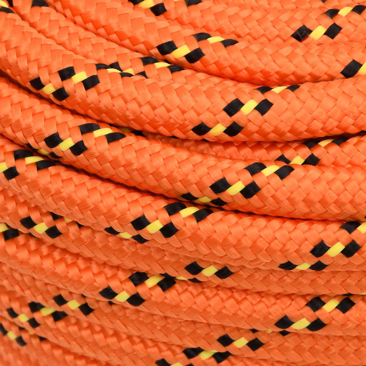 Multipurpose Utility Rope PP 27 kg Max Load Length 50 m Orange 16 mm