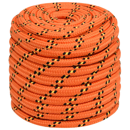 Multipurpose Utility Rope PP 27 kg Max Load Length 50 m Orange 16 mm