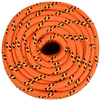 Multipurpose Utility Rope PP 27 kg Max Load Length 50 m Orange 16 mm