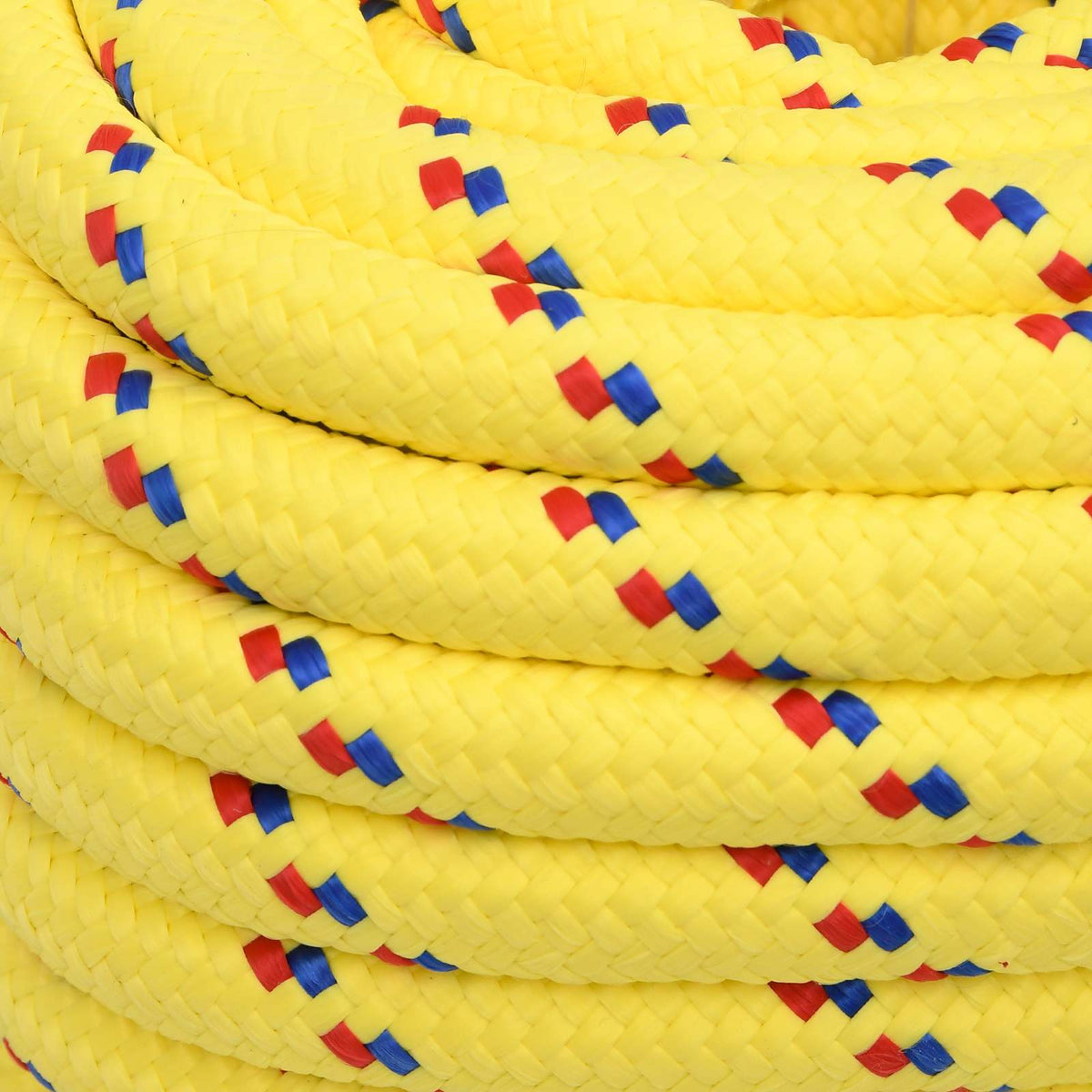 Multipurpose Utility Rope PP 27 kg Max Load Length 25 m Yellow 20 mm