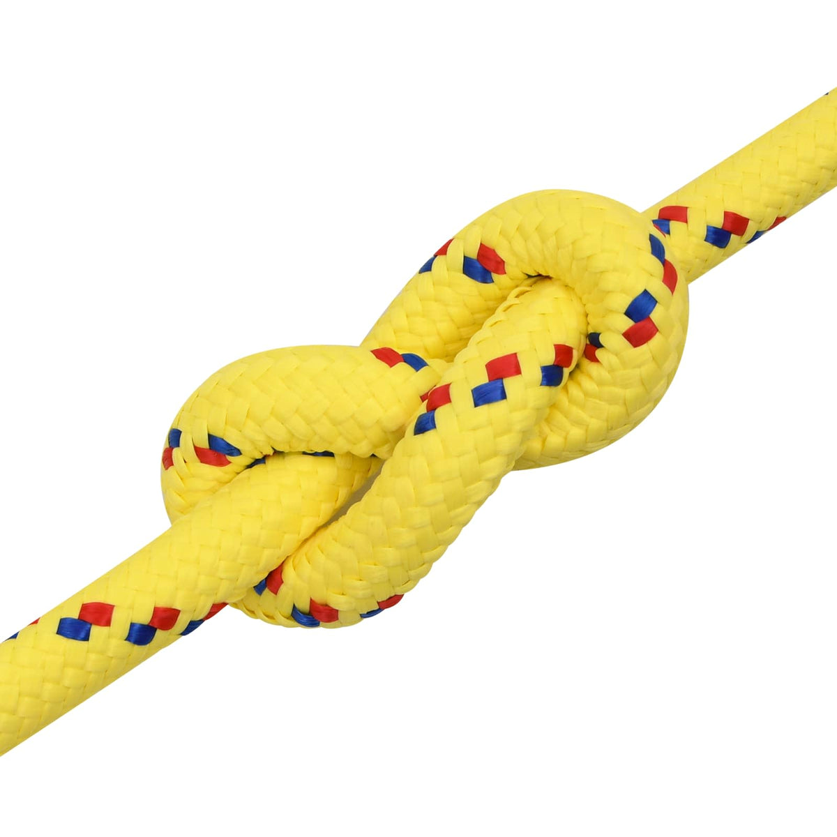 Multipurpose Utility Rope PP 27 kg Max Load Length 25 m Yellow 20 mm