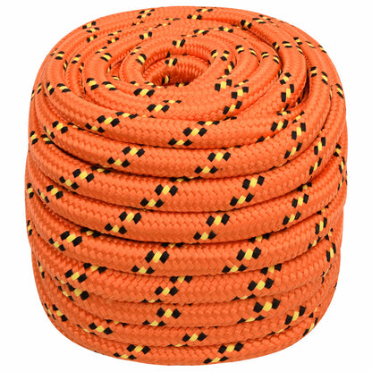 vidaXL Multipurpose Utility Rope 20 mm 25 m Orange PP 2400 kg Max Load 2
