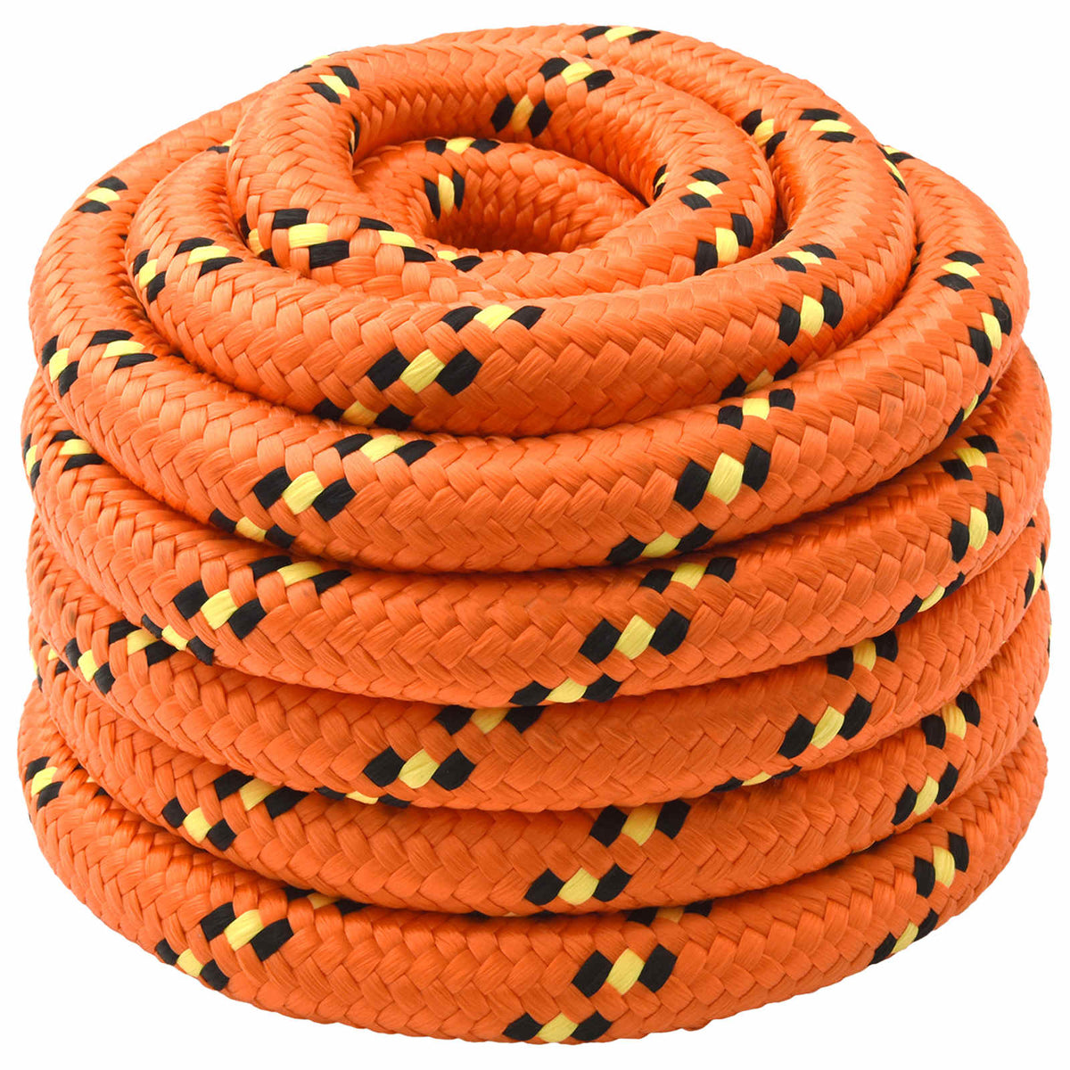 Multipurpose Utility Rope PP 9600 kg Max Load Length 10 m 40 mm Orange
