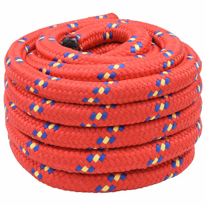 Multipurpose Utility Rope PP Length 10 m 60 mm Red