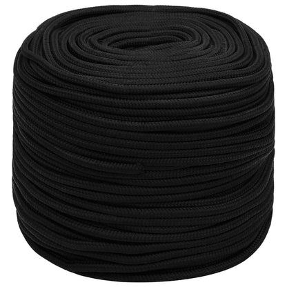 Multipurpose Utility Rope Polyester Black Length 250 m 10 mm