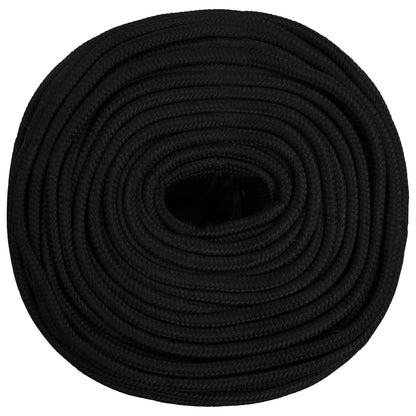 Multipurpose Utility Rope Polyester Black Length 250 m 10 mm