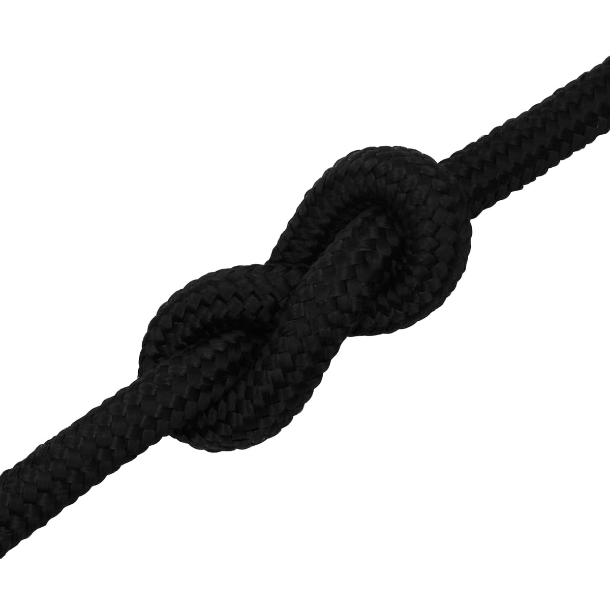 Multipurpose Utility Rope Polyester Black Length 25 m 20 mm