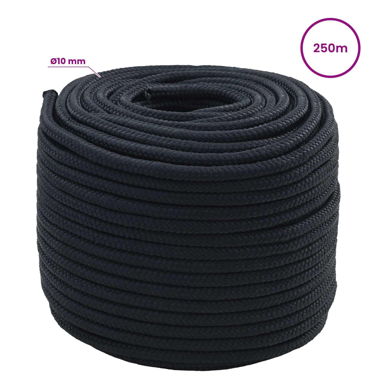 Multipurpose Utility Rope Polyester Royal Blue Length 250 m 10 mm