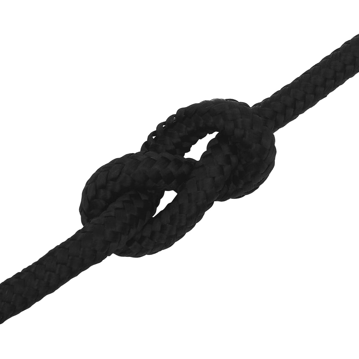 Multipurpose Utility Rope Polyester Black Length 100 m 14 mm