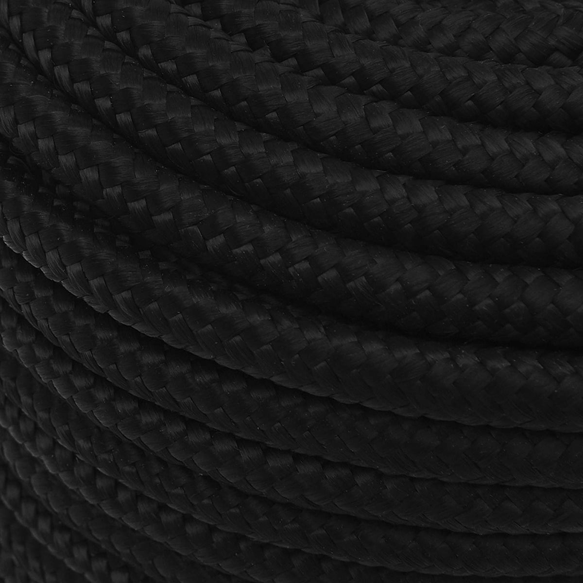 Multipurpose Utility Rope Polyester Black Length 50 m 14 mm