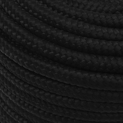 Multipurpose Utility Rope Polyester Black Length 50 m 14 mm
