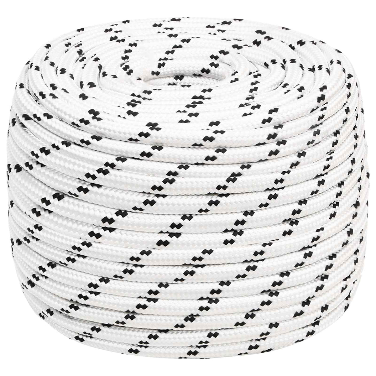 Multipurpose Utility Rope Polyester White Length 100 m 14 mm