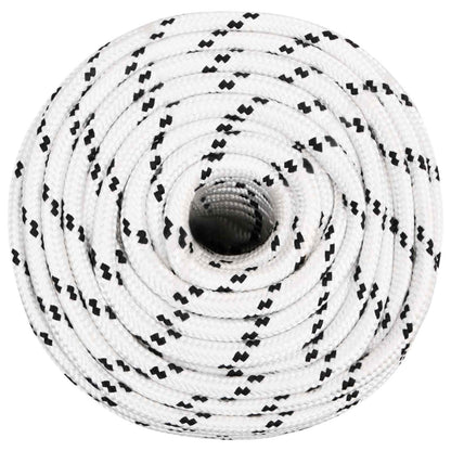 Multipurpose Utility Rope Polyester White Length 100 m 14 mm