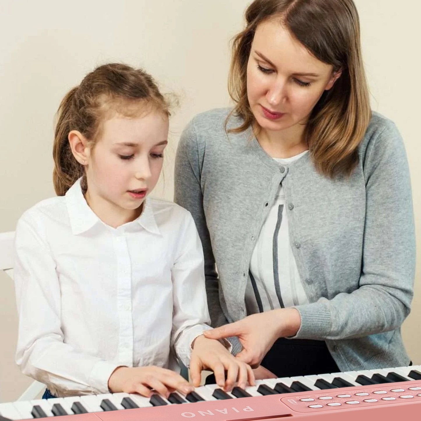 88 Key Foldable Electric Keyboard Piano for Kids Adults Beginners-Pink