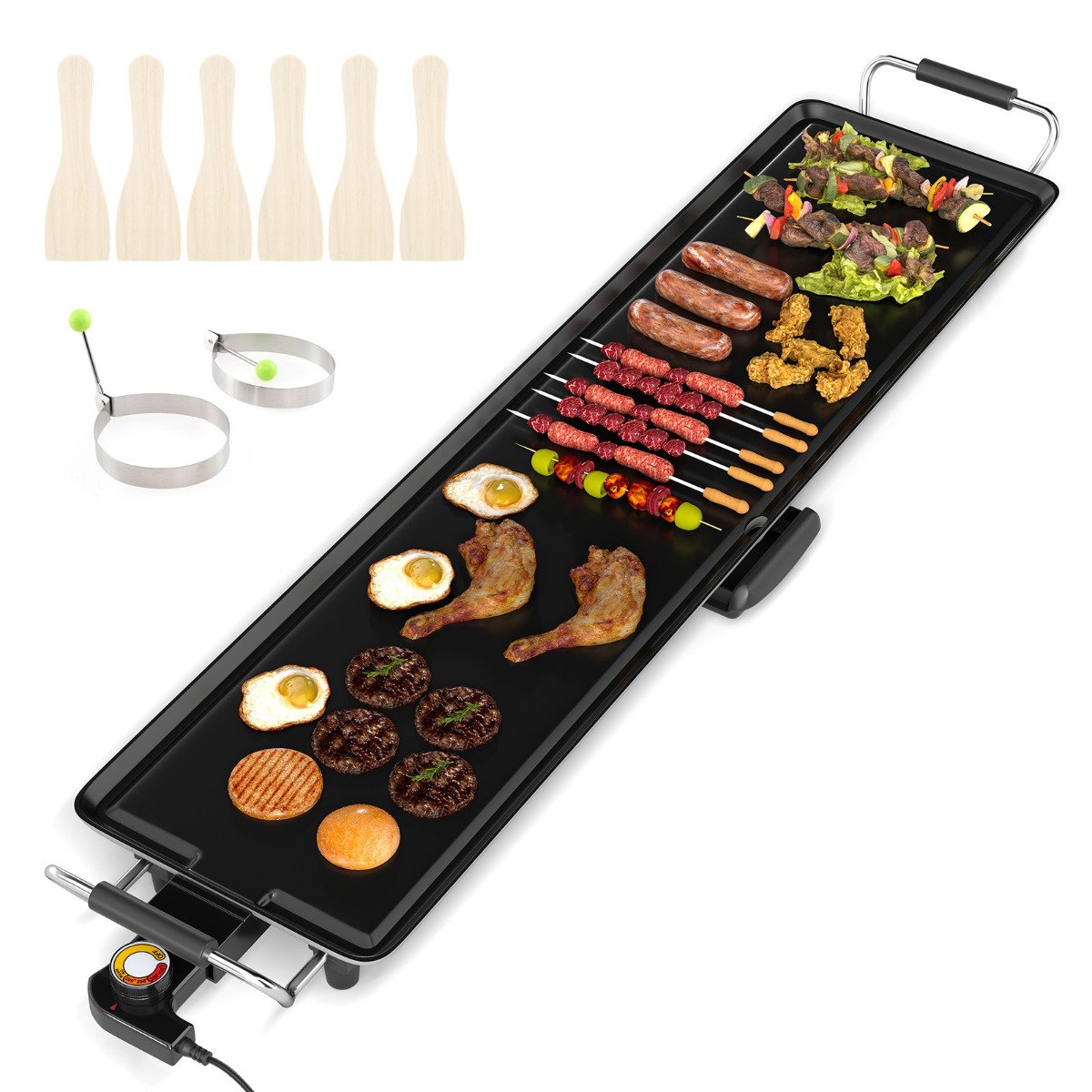 89 √ó 22cm Electric Extra Large Teppanyaki Grill with Adjustable Temperature