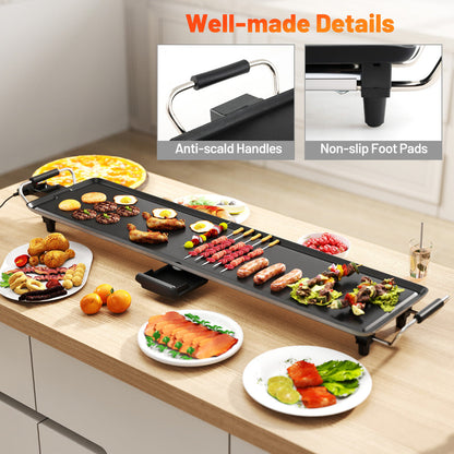 89 √ó 22cm Electric Extra Large Teppanyaki Grill with Adjustable Temperature