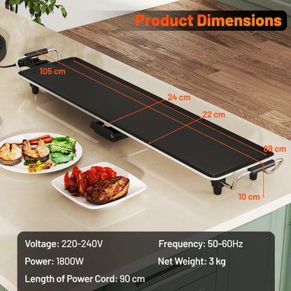89 √ó 22cm Electric Extra Large Teppanyaki Grill with Adjustable Temperature