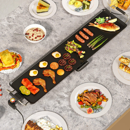89 √ó 22cm Electric Griddle with Adjustable Temperature