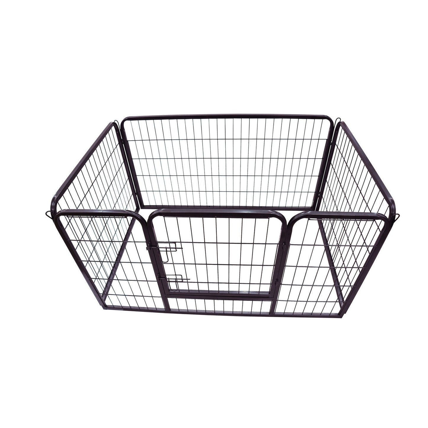 Pawhut Heavy Duty Pet Play Pen 125x80x70 cm-Black