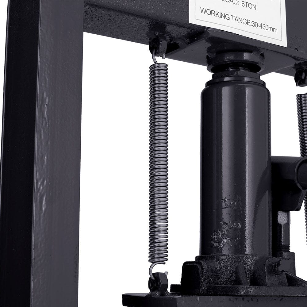 6 Ton Hydraulic H-Frame Shop Press Adjustable Working Table