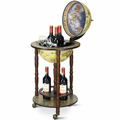 Wooden Globe Drinks Cabinet with Italian Styling