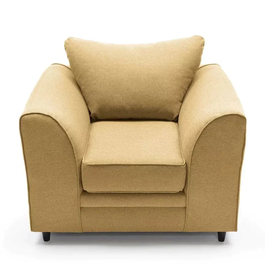 Dorota II Fabric Corner Sofa - Mustard