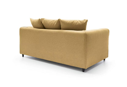 Dorota II Fabric Corner Sofa - Mustard