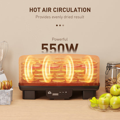 HOMCOM 40-70√¢‚Äû∆í Six-Tray Food Dehydrator - Black
