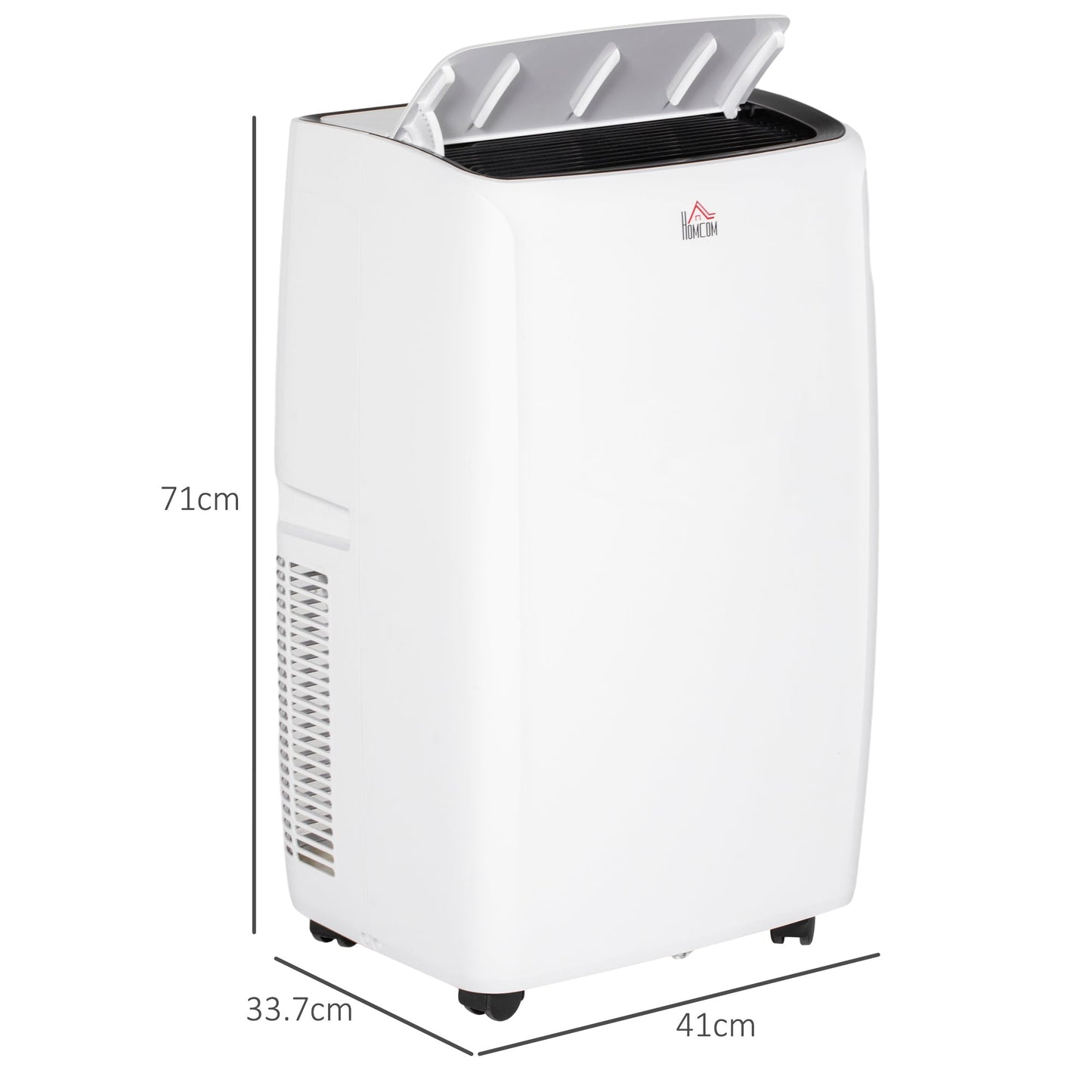 14,000 BTU Mobile Air Conditioner for Room up to 40m², with Dehumidifier, Sleep Mode, 24H Timer On/off, Wheels