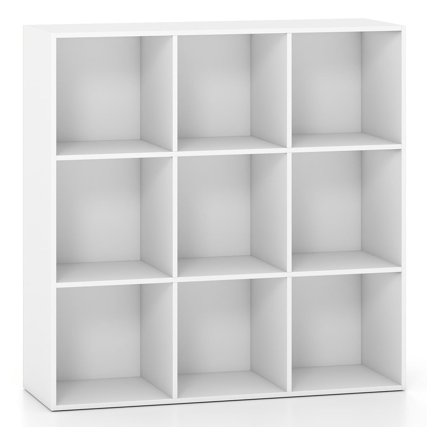 9-Cube Book Shelf Wooden Bookshelf Modern Bookcase Storage Organizer