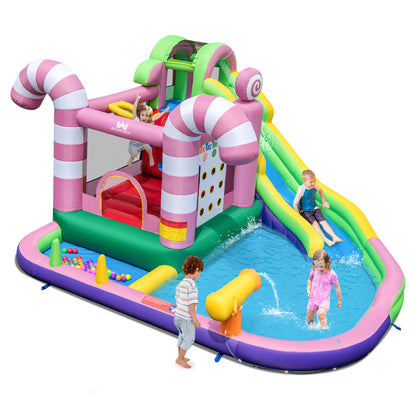 9-in-1 Inflatable Sweet Candy Water Bounce House