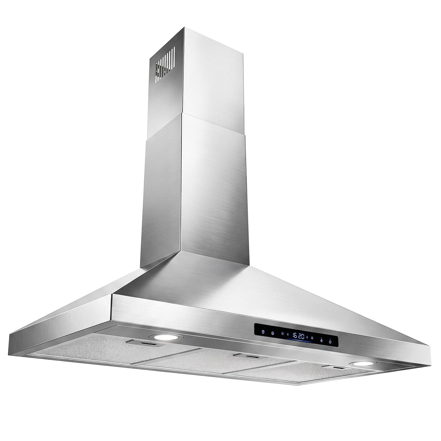 90 cm Wall Mount Range Hood 744 km/h-Sliver