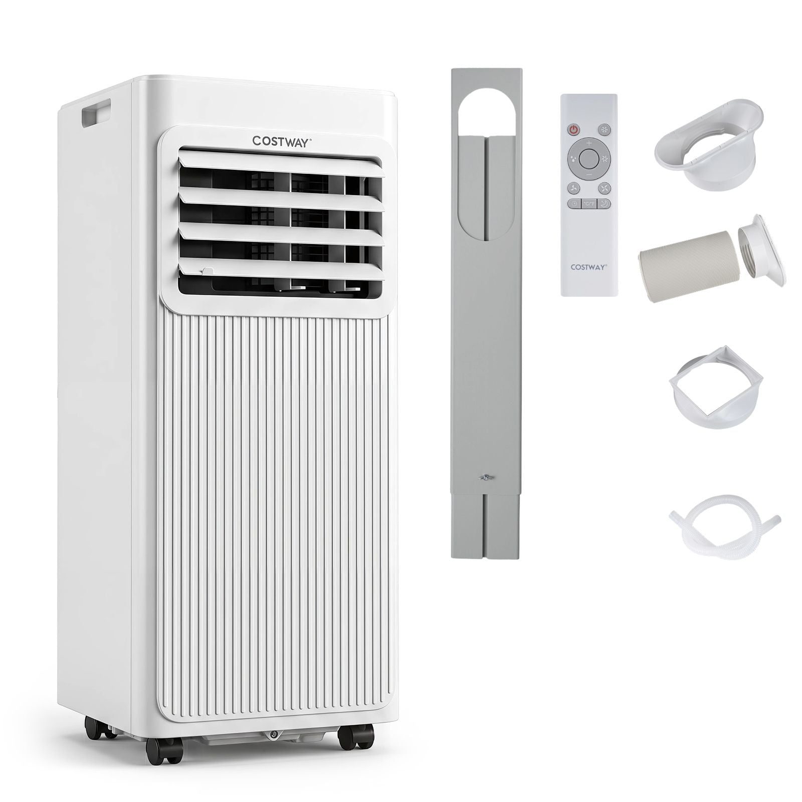 9000 BTU Portable Air Conditioner with Sleep Mode and 24H Timer-White